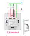 4 gang smart switch tuya wifi wall switch with 4 buttons. timer switch, Omni Smart Alexa smart switch Smart Life Smart Touch Switch board. 