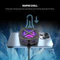 Fantech PCM10 Gletser Max Phone Cooler For Gaming with Display Aluminum Cooling Plate RGB Lightning For PUBG Free Fire Call Of Duty Mobile Gaming. 