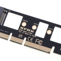 1*NVMe M.2 NGFF SSD to PCI-E PCI express 3.0 16x x4 adapter riser card converte. 