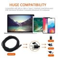 Endoscope Camera HD With 6 LED Soft Cable Waterproof Inspection Borescope For Android PC 3.5M 7mm. 