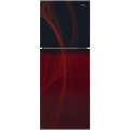 Orient Crystal 380I 380 Liters Inverter Refrigerator Glass Door Glaze Red Japanese Compressor. 