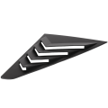 Rear Side Window Louvers, Scoop Louvers Cover Blinds for MG 5 MG5 2021 Car Exterior Accessories, Matte Black Style. 