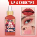 FORT FORT Lip & Cheek Tint - Liquid Tint for Lips and Cheeks | Hydrating Lip Tint, Multi-Use Makeup Tint, Water Tint for Glowing Color Red | Peach | Pink 30ml. 