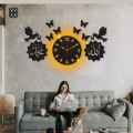 WOW New Creative Wooden Wall Clock | 3D Watch DIY Design Decorative Birds Numeral Quartz Watch for Home Decor and Living Room | Clocks for Bedrooms and Offices and for Gifts | Wall Décor, wooden clocks, 3d clocks, wall clocks, Decoration Piece for Room. 