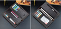 Leather Long Wallet For Men Slim Money Mobile Wallet Card Holder ( 3 designs ). 