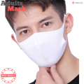 White Face Mask Washable Reusable Cotton 3D Face Mask For Adults. 