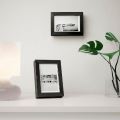 IKEA Ribba Photo/Picture Frame White/Black (10 x 15 cm). 