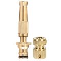 High Pressure Hose Nozzle Adjustable Garden Sprayer Power Spray Nozzle Brass Water Hose Nozzles for Garden. 