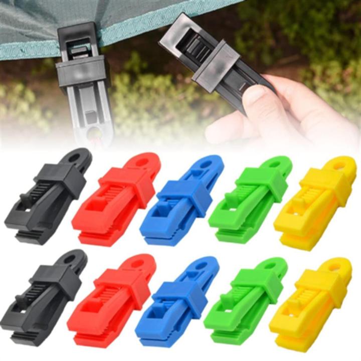 Adjustable Heavy Duty Lock Grip for Tarp & Shade Cloth Tarp Nylon Snap Clip Outdoor Camping Tent Awning Canopy Clamp