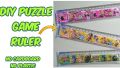 Multi-Function 20cm Long Ruler Scale with Ball Game & Puzzle game-pack of 2-school & office stationery. 