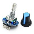 EC11 Rotary Encoder Module Brick Sensor Development Round Audio Rotating Potentiometer Knob Cap. 