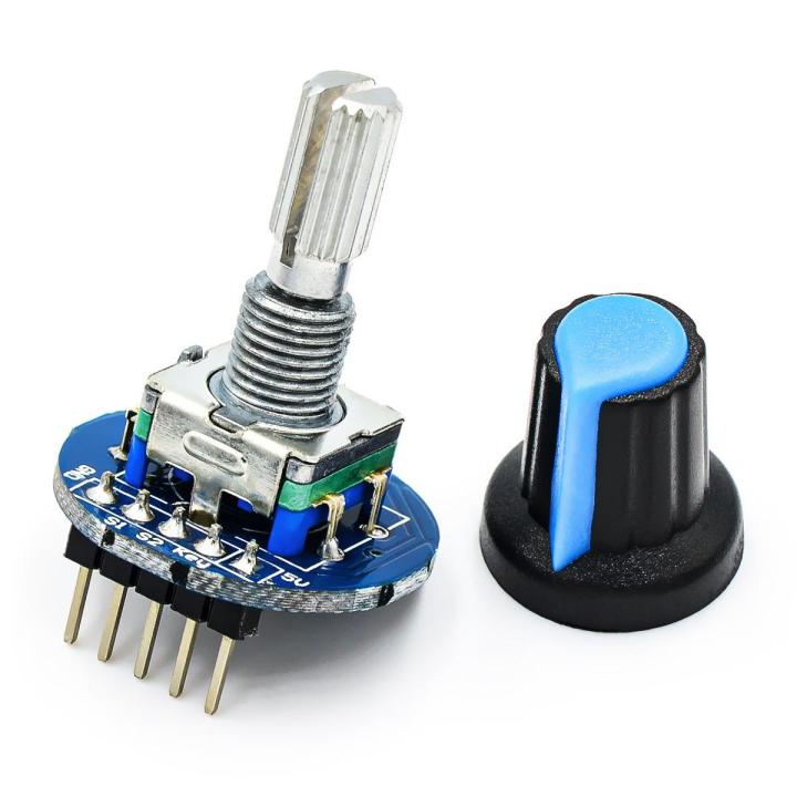 EC11 Rotary Encoder Module Brick Sensor Development Round Audio Rotating Potentiometer Knob Cap