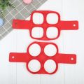【HOT】 4 Holes Nonstick Pancake Maker Molds Silicone Mold For Frying Pan Round/Square/Heart/Flower Shape Mould DIY Cooking Gadgets. 