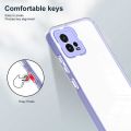 For Motorola G72 Phone Case，Frame Transparent Shell TPU 3 in 1 Back Cover. 