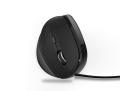 PORTTU 6D USB Wireled Vertical Ergonomic Optical Mouse, 800/1200 /1600DPI, 6 Buttons - Black ORIGINAL UK ZONE STOCK. 