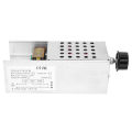 6000W 220V SCR AC Electronic Voltage Regulator Speed Control Dimming Thermostat with Shell. 