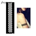 1 Piece Henna Tattoo Stencil Bracelet Strip Fish Scale Pattern Design Women Arm Body Art DIY Colored Drawing Tattoo Stencil. 