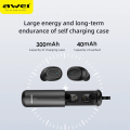 Awei T55 Wireless Bluetooth Earphones With Mic Wireless Headphones In-ear TWS Earbuds Waterproof IPX4 Sport Gaming Headset. 