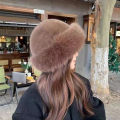 Ladies Velvet Hat Cozy Faux Fur Winter Hat for Women Stylish Mongolia Style Cap for Outdoor Activities Like Cycling Skiing Windproof Heat Retaining Fuzzy Edge Beanie. 