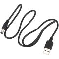 USB Cable 5.5mm / 2.1mm 5V DC  Jack Power Cable (Black, 75cm). 