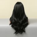 Mate Heat Resistant Natural Black Full head Hair extnesion wig for Girl and women. 