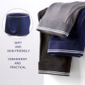 Soft Boxer Briefs Breathable Men's Underwear with U Convex Support Moisture-wicking Fabric Perfect for Daily Wear Men Boxers Underwear. 