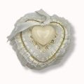 LOVE IS IN THE AIR! WHITE HEART RING HOLDER FOR A TOUCH OF ROMANCE. 