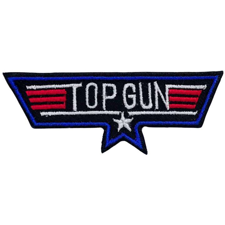 Top Gun Embroidered Iron On Patch Sew On Badge Bags Caps Jeans Jackets Applique