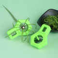 Vegetable Chopper Stainless Steel Scallion Slicer Cutter Shredder Kitchen Gadget Sharp Blade Shallot Green Onion Cutter for Cooking. 