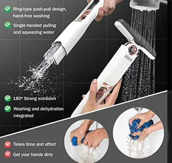 Portable Mini Squeeze Desk Cleaner Glass Sponge Cleaner Mop Household Home  Kitchen Car Cleaning Tool