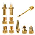 Inflator Pump Nozzle Kit Presta Schrader Valve Tube Bicycle Valve Adaptors for Road & MTB & Fixie Bike Tire Pump. 
