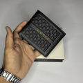 Original GG 1105-1A Slim & Short Bifold Black Leather Wallet for Men - Leather Wallet with Box. 