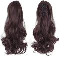 30 Inches 5 Clips Curly Hair Extension Dark Brown Big Volume A+ Grade Washable. 