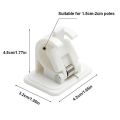 HYQZLTCA 8Pcs Self-Adhesive Hooks Wall Mounted Curtain Rod Bracket Shower Curtain Rod Fixed Clip Hang Rack. 