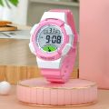 1pc Children's Watches Cute Girls Student Casual Sports Electronic Watches, Outdoor Luminous Alarm Clocks Watches. 