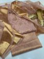 FREE Khussa |Banarsi  Jacquard Shirt /Organza Banarsi Dupatta/ 3pc Suit Golden Khussa. 