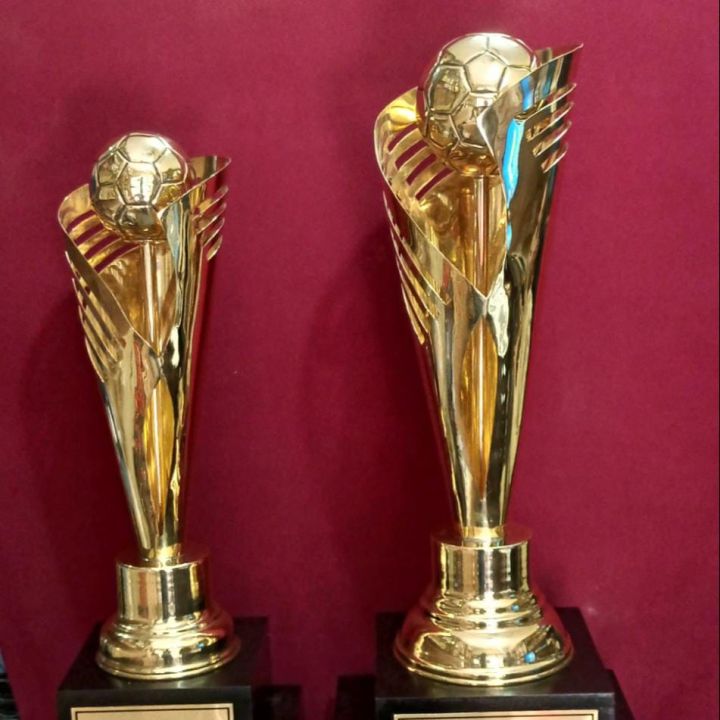 Football Championship Trophies brass metal full size with customized name & logos