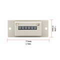 Pulse Counter Industrial Electromagnetic Pulse Counter 6-Digit Electronic Accumulating Counting Tool. 
