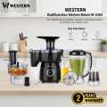 Western Multifunctional Kitchen Robot W-2404 | 600W Heavy Duty Motor | All-in-1 Juicer Blender Grinder Chopper | Unbreakable Jug & Cup | Food Processor for Kitchen | 2-Year Warranty – Heavy Duty Machine – Meat Chopper – Juicer Blender – Mini Grinder. 