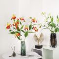 DIY Wreath Wedding Home Realistic Room Fake Flowers Bouquet Flame Lilies. 
