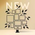 3D Wooden Wall Tree Decor With Picture Large Size Frames, Wooden Family Tree Photos Frame, Modern. 