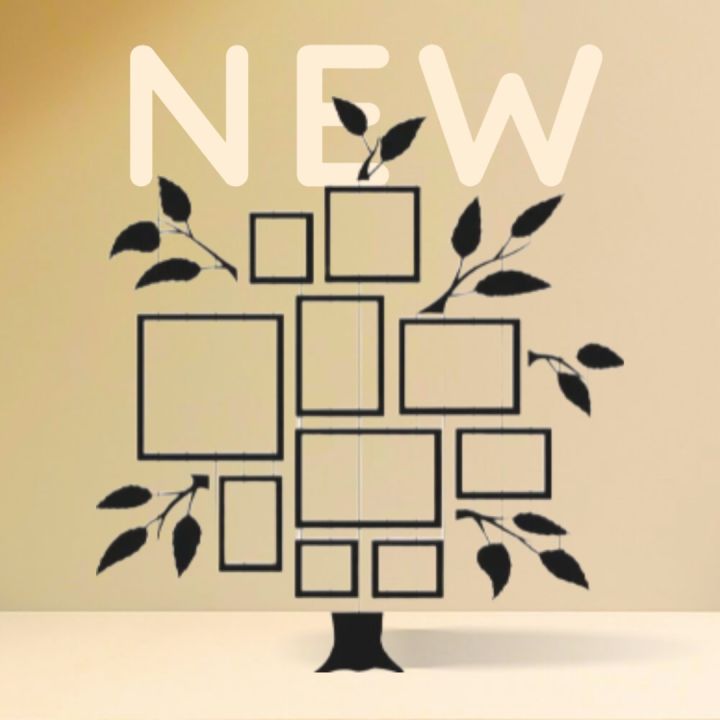 3D Wooden Wall Tree Decor With Picture Large Size Frames, Wooden Family Tree Photos Frame, Modern