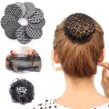 Hair Bun Cover Snood Net - Black. 