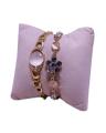 Pack of 2 - Monaliza Stone Bracelet - Golden. 
