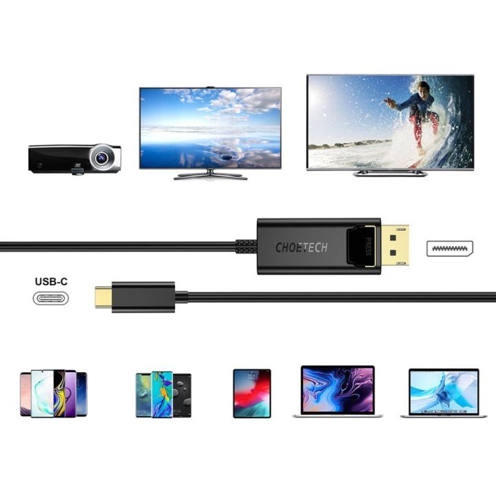Choetech%20unidirectional%20USB%20Type%20C%20monitor%20video%20cable%20-%20Display%20Port%204K%201,2m%20black%20-%20Image%208
