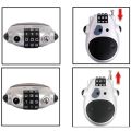 1-PC AKE BSDDP Motorcycle Helmet Lock Telescopic Steel Wire Rope Password Lock Luggage Sled Bicycle Helmet High-Precision Password Wheel Bicycle Password Lock. 