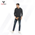 Plain Fleece Pull Over Winter Hoodies For Men and Women in Charcoal Grey Color. 