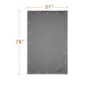 Blackout Blinds - Portable Window Curtains,Easy to Install with Suction Cups for Home&Travel,51X78 In,Gray,1 Panel. 