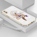 Casing For Iphone X Iphone XS Luxury Gear Fifth Sun God Nika Luffy Camera Protection Phone Case Plating Edges Silicone Soft Cover With Free Lanyard. 