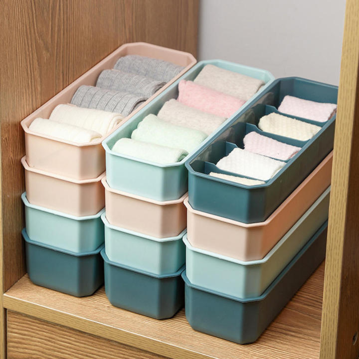 Plastic Storage Box Wardrobe Organizing Box Socks Organizer Underwear Storage Box Multi Compartment Storage Box Home Storage Box